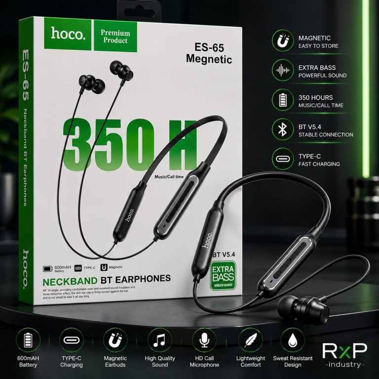 HOCO ES-65 Price in Bangladesh - Magnetic Wireless Neckband Bluetooth 5.4