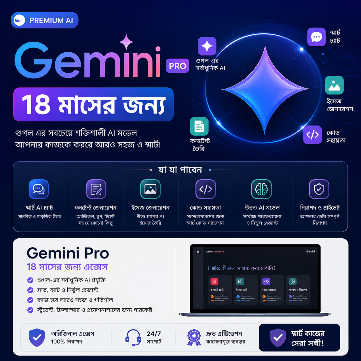 Gemini Pro VEO3 18 month Subscription