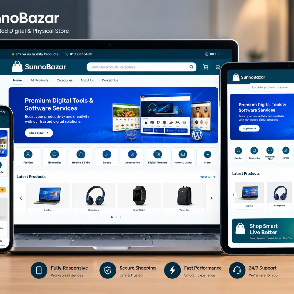 SunnoBazar New Theme Ready To Use Template