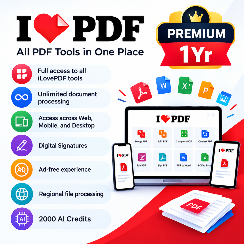 iLovePDF Premium 1 Year Access